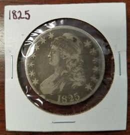 1825 Bust Half