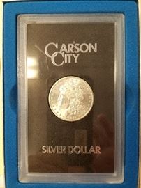1884 uncirculated Carson City silver dollar