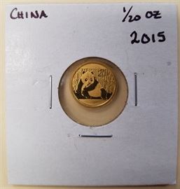 2015 1/20 oz China Gold