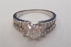 1.18CT  platinum  ladies diamond ring