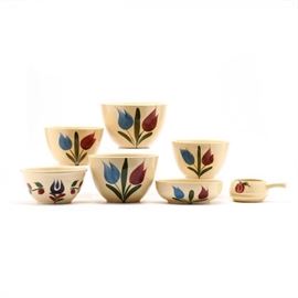 Group of Watt Pottery Bowls