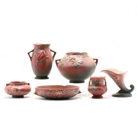 Roseville, Group of "Columbine" Pottery
