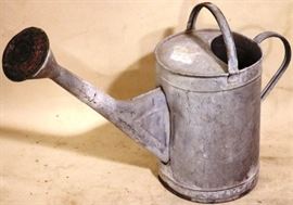 Galvanized water can