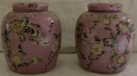 Pink Ginger Jars