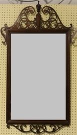 Mirror with scroll art