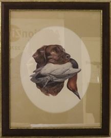 Framed bird dog