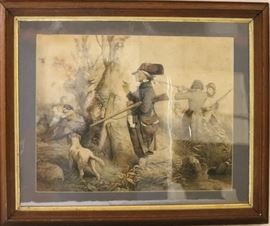 Framed War scene