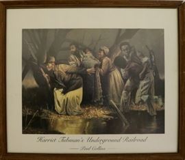 Harriet Tubman's print in frame