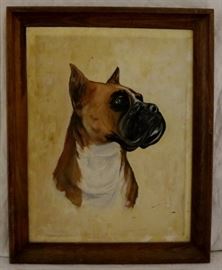 Boxer print in frame