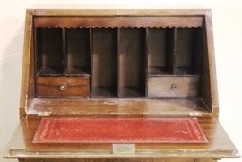 interior with leather desk