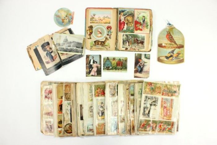 Lot 53: Lot of Postcards, Ad Cards, & Other Items