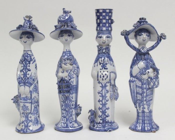 Lot 217: Four Seasons by Bjorn Wiinblad Pottery Figurines