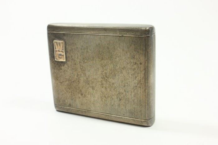 Lot 250: Alfred Dunhill Sterling Silver Cigarette Case