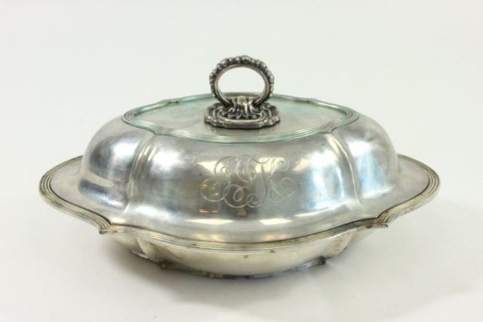 Lot 282: Gorham Sterling Silver Covered Tureen