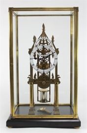 Lot 332: Brass Contemporary Skeleton Glass