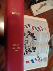 3 volumes of Playboy editions