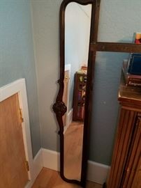 Vintage Mirror with Detail. Must have belonged to a dresser which I have not seen yet. 