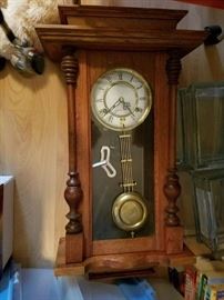 Wall Clock with Pendulum 