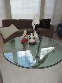 Round Coffee Table - Asian Accent Items