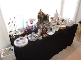 GLASSWARE AND ACCENT ITEMS