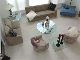 Looking from second floor down into LR