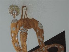 ERTE "WISDOM" LARGE EMBOSSED Pencil Signed and Numbered - ORIGINAL OWNER !