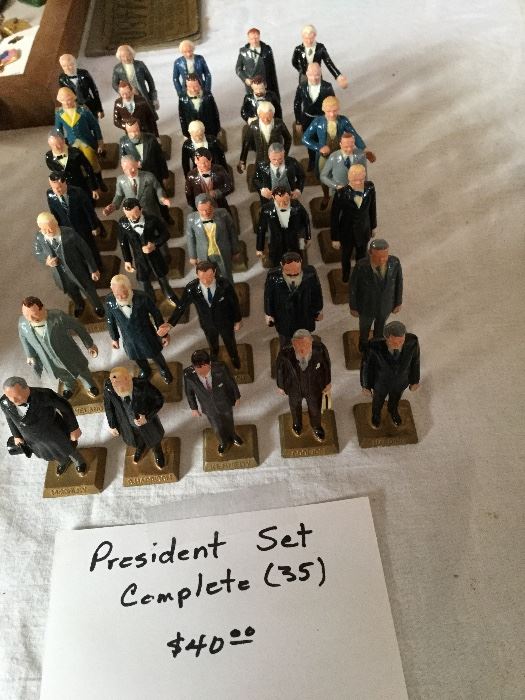 1st 35 Presidents. Each has name and date served.