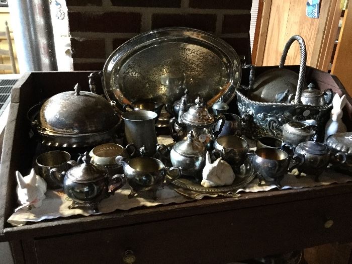 Lots of nice silver plate.