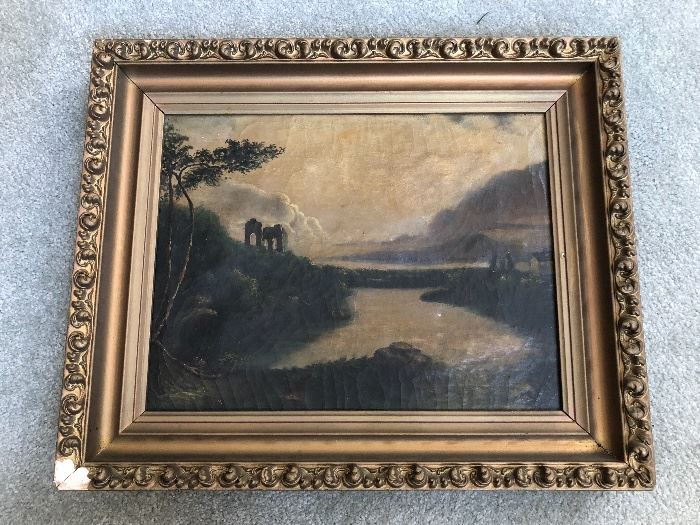 Antique Oil Painting on Canvas