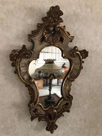 Antique Gilded Framed Mirror