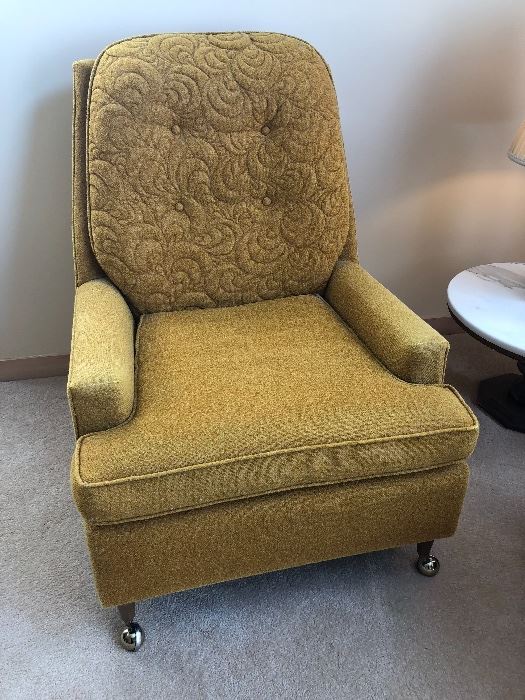 Mid Century Modern Pair of Upholstered Chairs