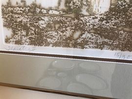 P. Crane Signed & Numbered Lithograph