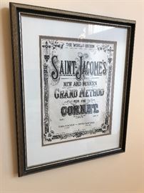 Framed Sheet Music