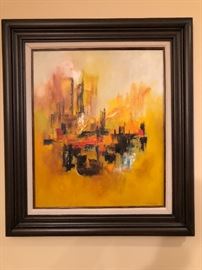 Vintage Oil Painting Signed Walmsley