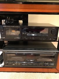 Denon Stereo Cassette Deck Player DR-M14HX Technics Compact Disc Player SL-MC410