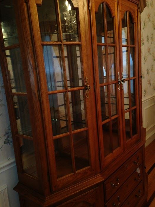 China cabinet with ample storage and display