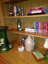 Books, jugs, and home accessories