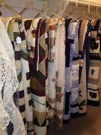 Large selection of quilts