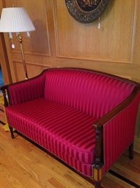 Lovely antique red settee