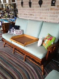 Hardrock maple 3-cushion sofa