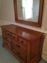 Dresser & mirror have a coordinating chest of drawers