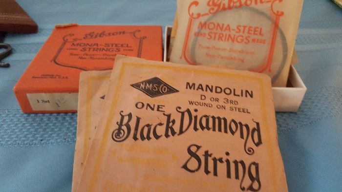 Antique mandolin strings 