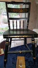 Hand painted side chair