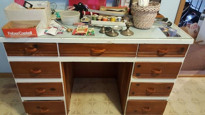 Fantastic vintage desk previously used as a sewing table