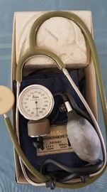 Reeves stethoscope and bp cuff