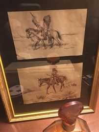 Indian Sketches - Signed