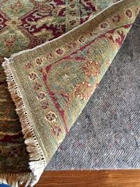 Underside of 8'2 x 10 ft. Handmade rug