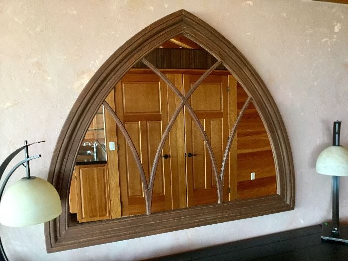 Solid wood framed mirror, 45"x 55"