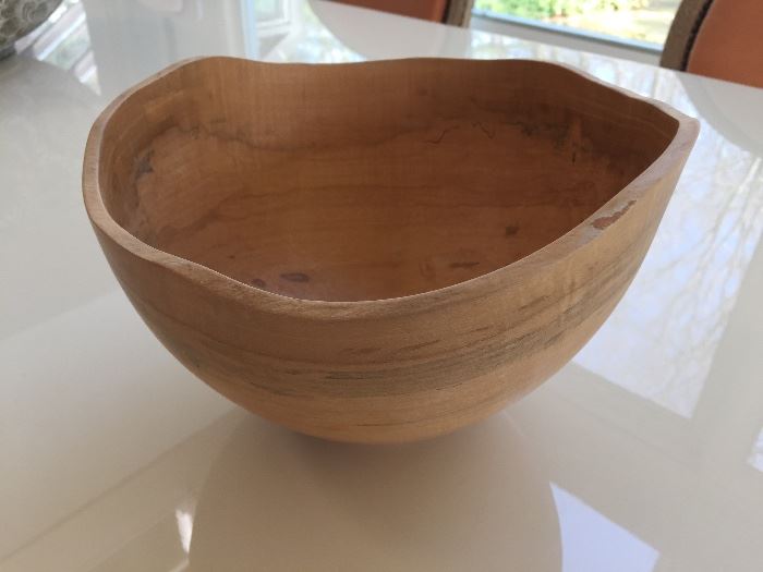 34. Maple Hand Turned Wood Bowl 99-60 Signed By Donaldson