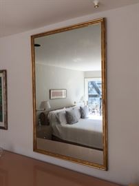 73. Gold Leaf Framed Mirror (37" x 55")